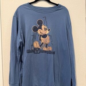Disney Sky Blue Graphic Long Sleeve Tee